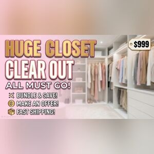 Make an Offer: If you like it, offer! I want it all gone.Happy shopping!